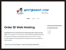 Tablet Screenshot of hostbandit.com